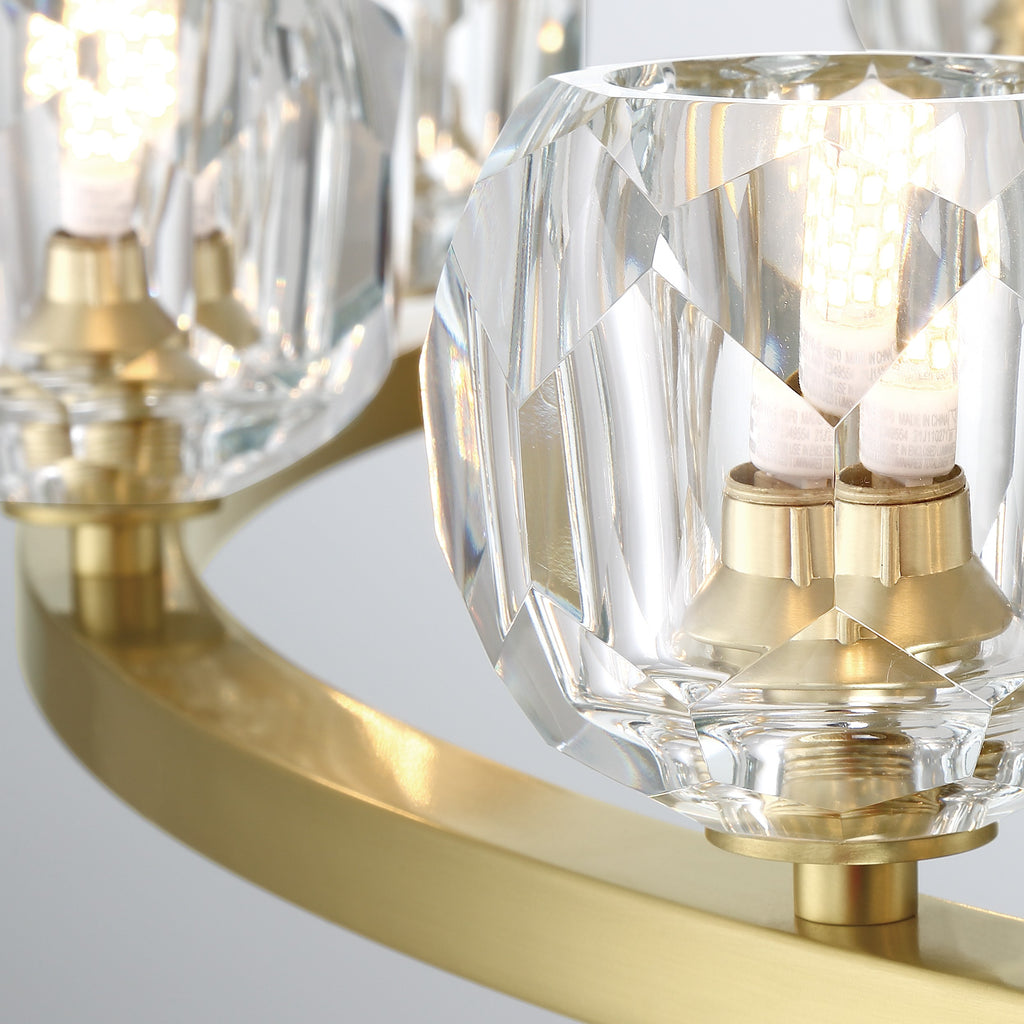 Crystorama Crystorama Aragon 6 Light Soft Brass Chandelier