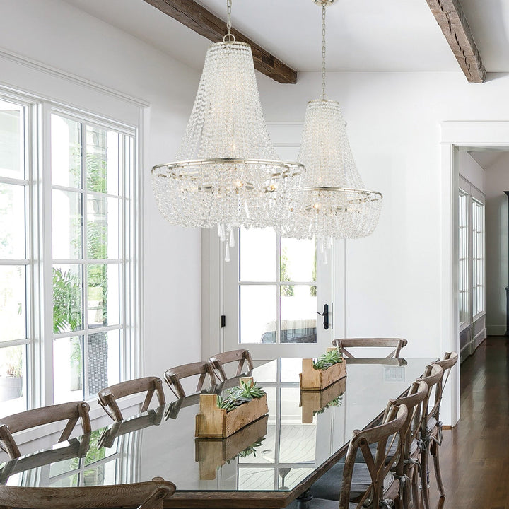 Crystorama Crystorama Arcadia 4 Light Antique Silver Chandelier