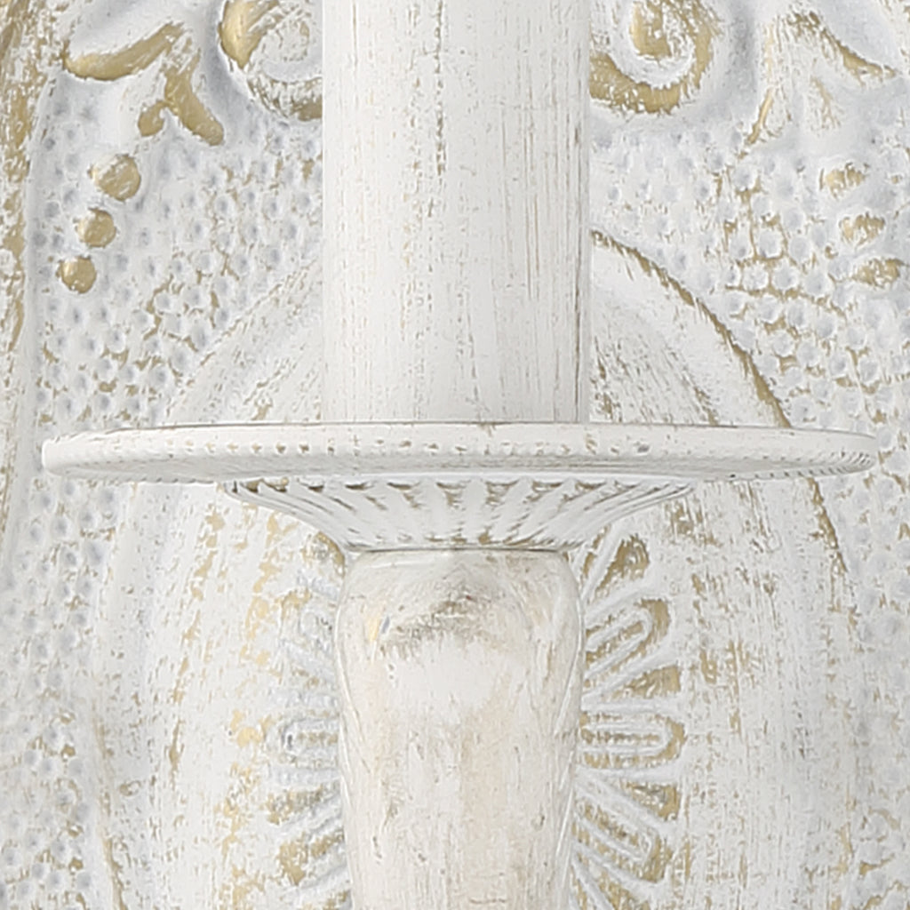 Crystorama Crystorama Paris Market 6 Light Swarovski Strass Crystal Antique White Chandelier