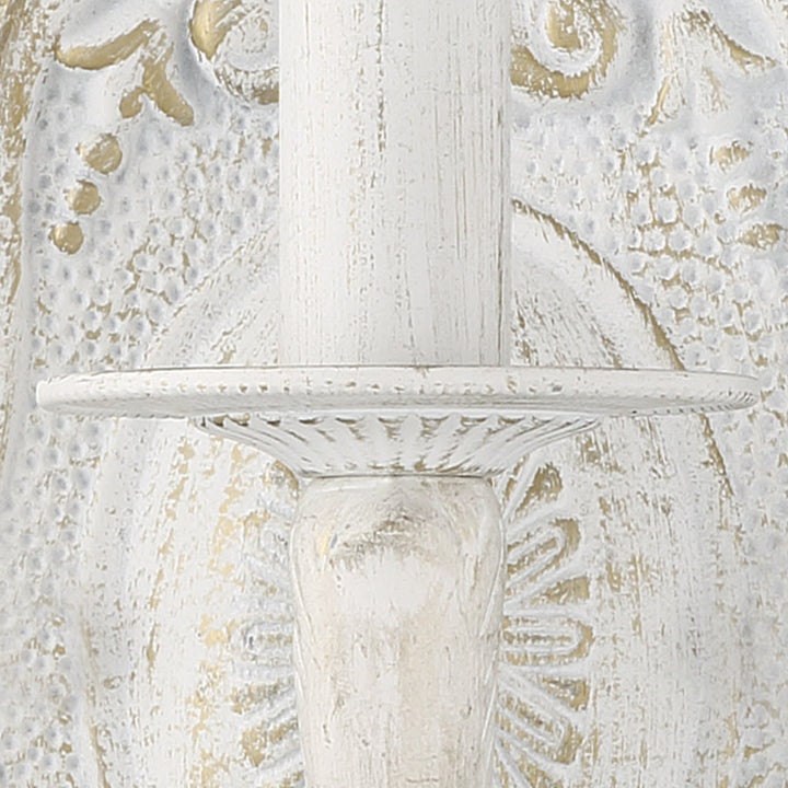 Crystorama Crystorama Paris Market 6 Light Swarovski Strass Crystal Antique White Chandelier