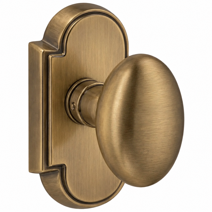 Magnifique® Arched Door Set with Brass Egg Knobs (Several Finishes Available)