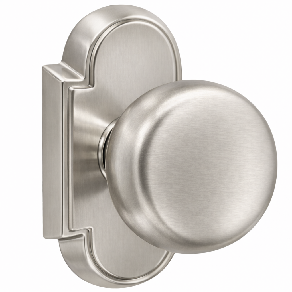 Magnifique® Arched Door Set with Brass Round Knobs (Several Finishes Available)