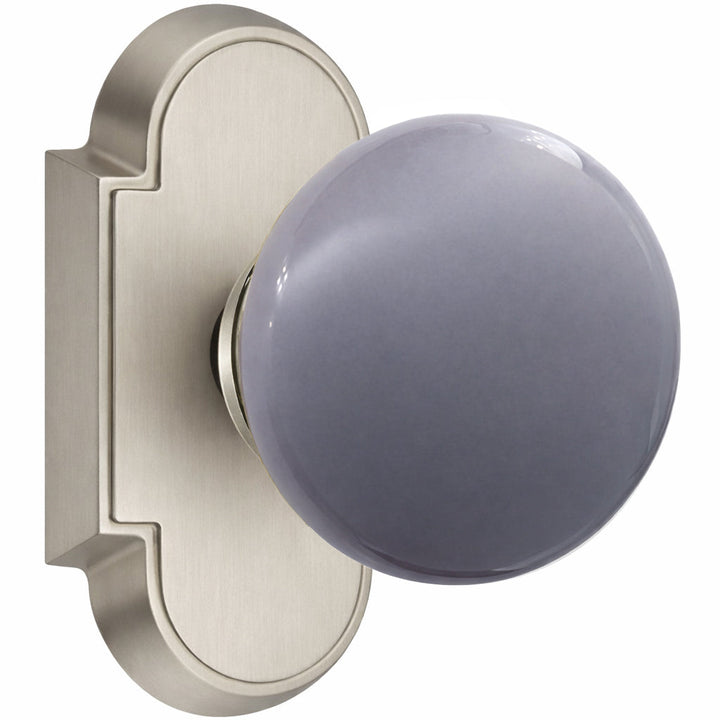 Magnifique® Arched Door Set with Gray Porcelain Knobs (Several Finishes Available)