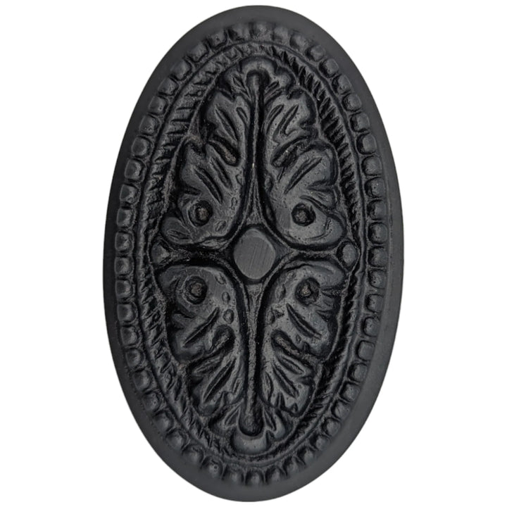 Maltesia Flower Rosette Door Set with Avalon Oval Door Knobs (Several Finishes Available)
