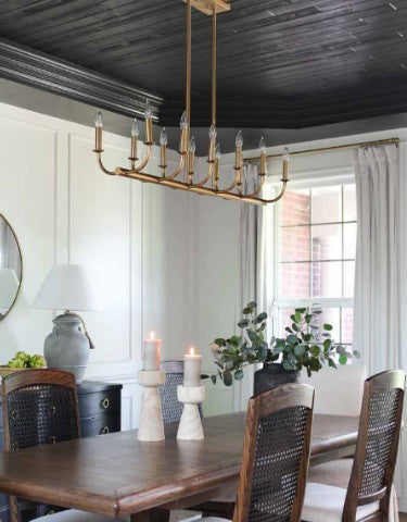 Crystorama Crystorama Bailey 12 Light Aged Brass Chandelier