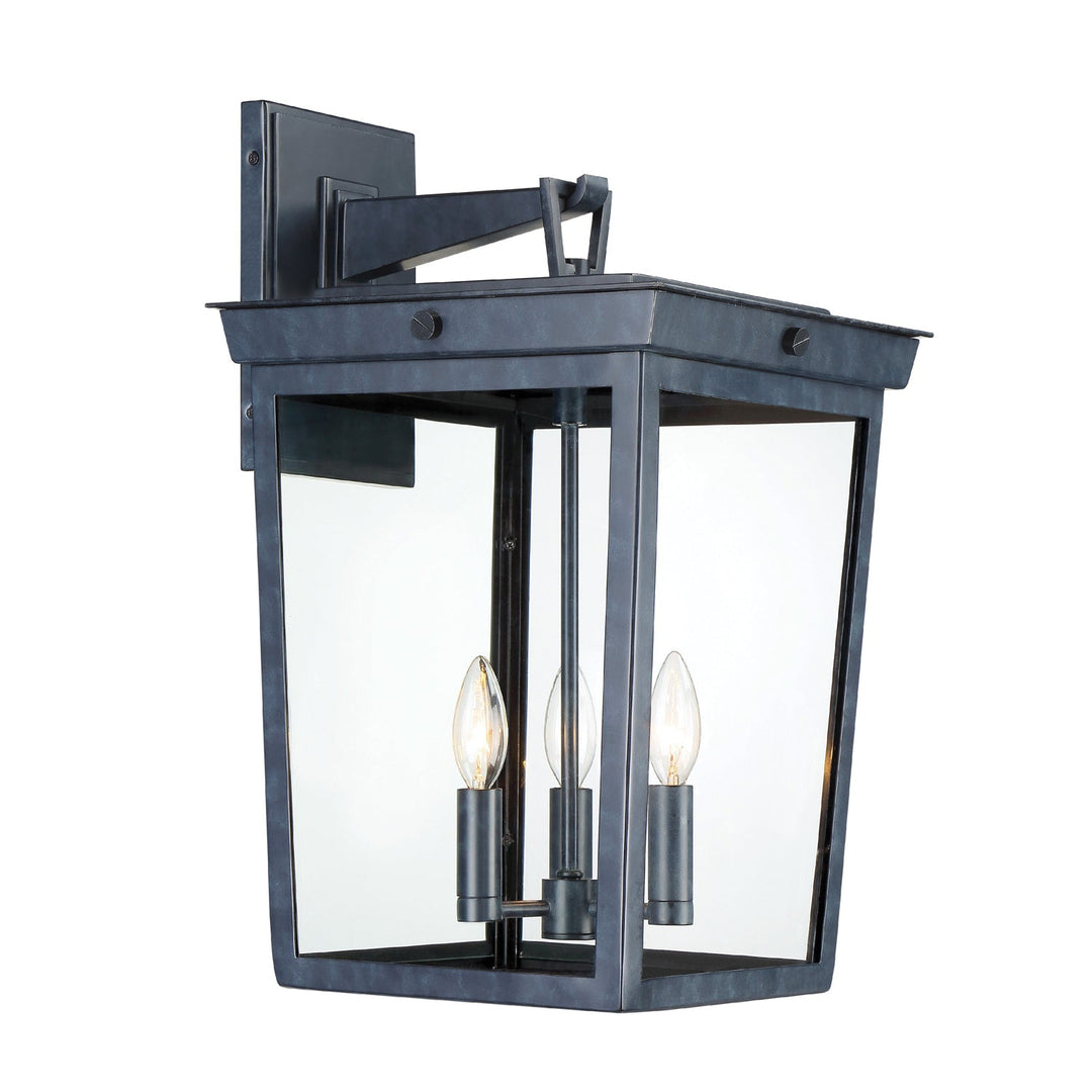 Belmont 3 Light Graphite Outdoor Sconce Crystorama