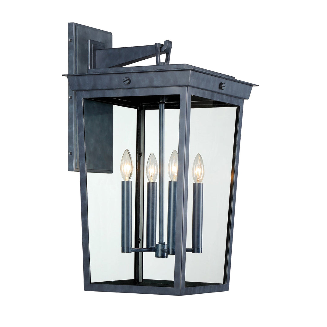 Belmont 4 Light Graphite Outdoor Sconce Crystorama