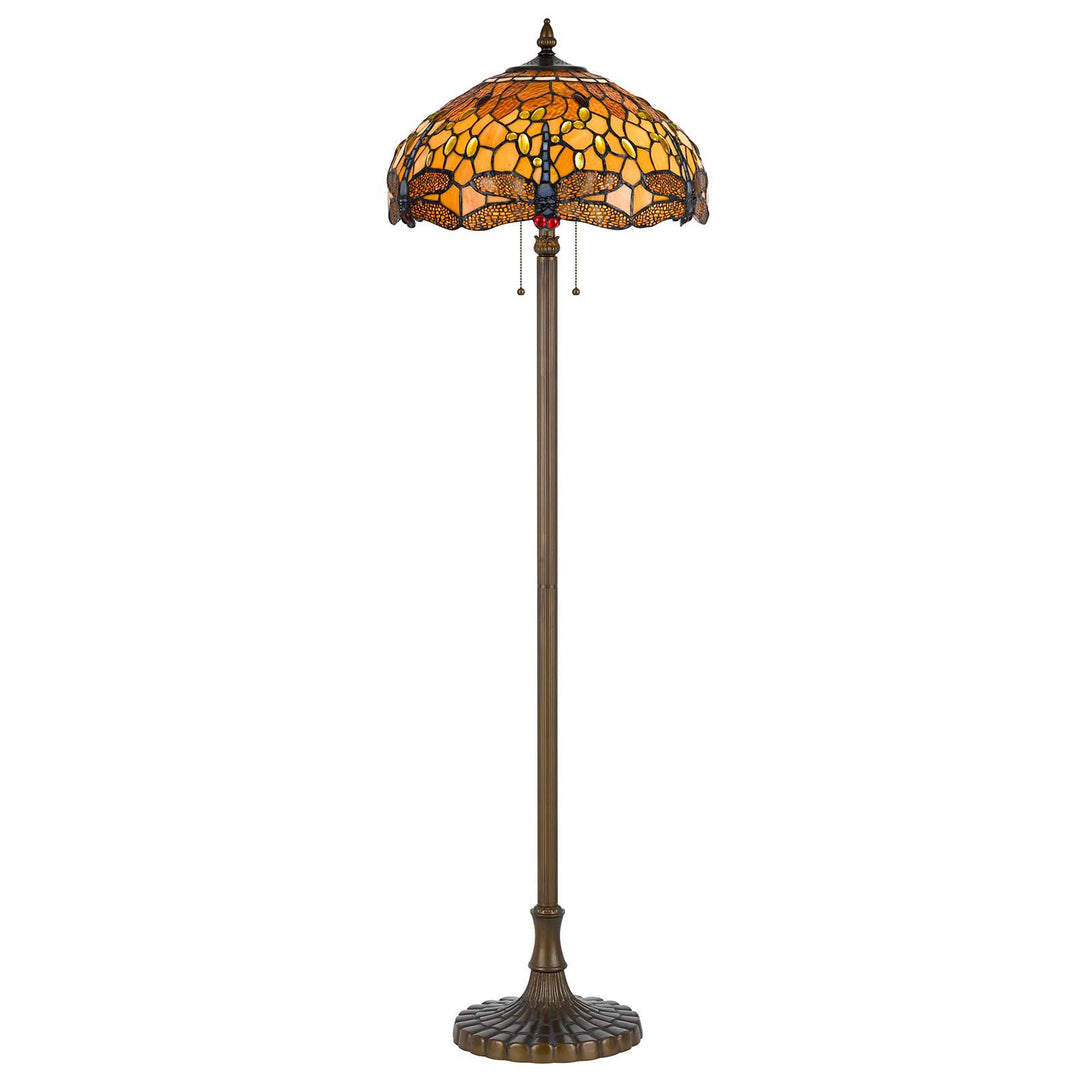 60WX2 TIFFANY FL LP,ZINC CAST BASE Cal Lighting