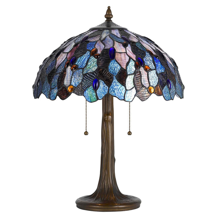 60WX2 TIFFANY TB LP,ZINC CAST BASE Cal Lighting