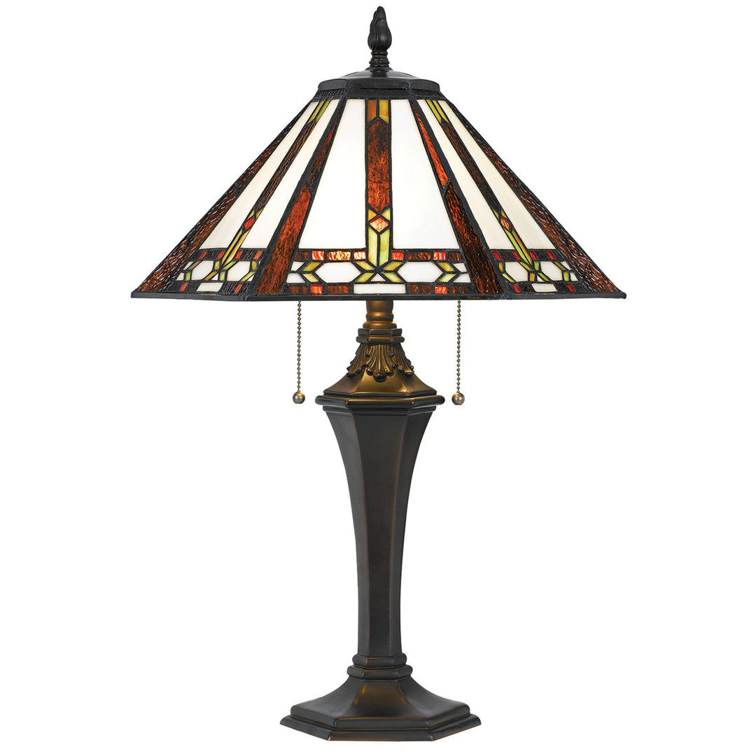 60W X 2 TIFFANY TABLE LAMP Cal Lighting