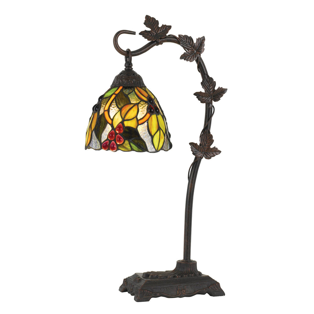 60W COTULLA DOWNBRDIGE TIFFANY TABLE LAMP Cal Lighting