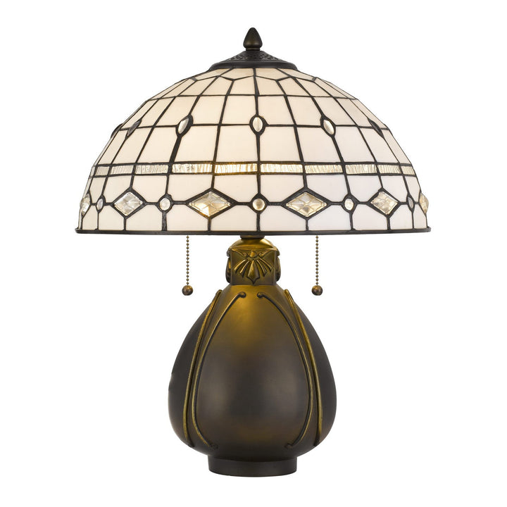 60W X 2 TIFFANY TABLE LAMP Cal Lighting