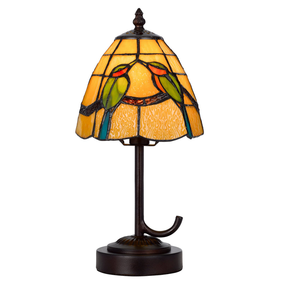 40W METAL/RESIN TIFFANY ACCENT LAMP WITH INLINE SWITCH Cal Lighting