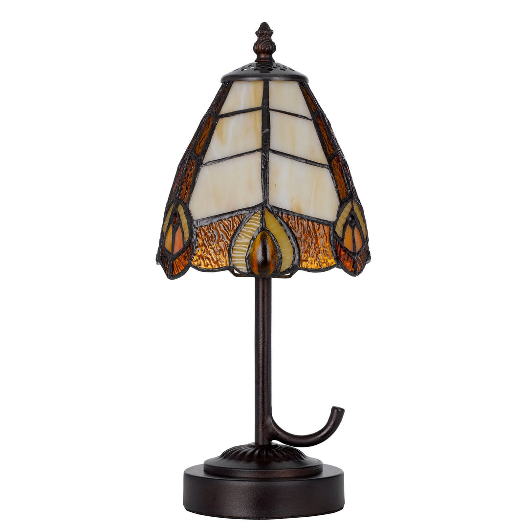 40W METAL/RESIN TIFFANY ACCENT LAMP WITH INLINE SWITCH Cal Lighting