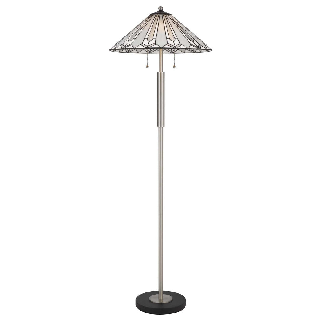 60W X 2 MUIRFIELD TIFFANY FLOOR LAMP Cal Lighting