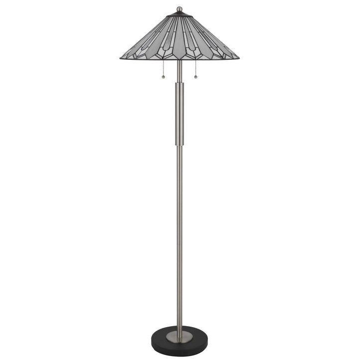 60W X 2 MUIRFIELD TIFFANY FLOOR LAMP Cal Lighting