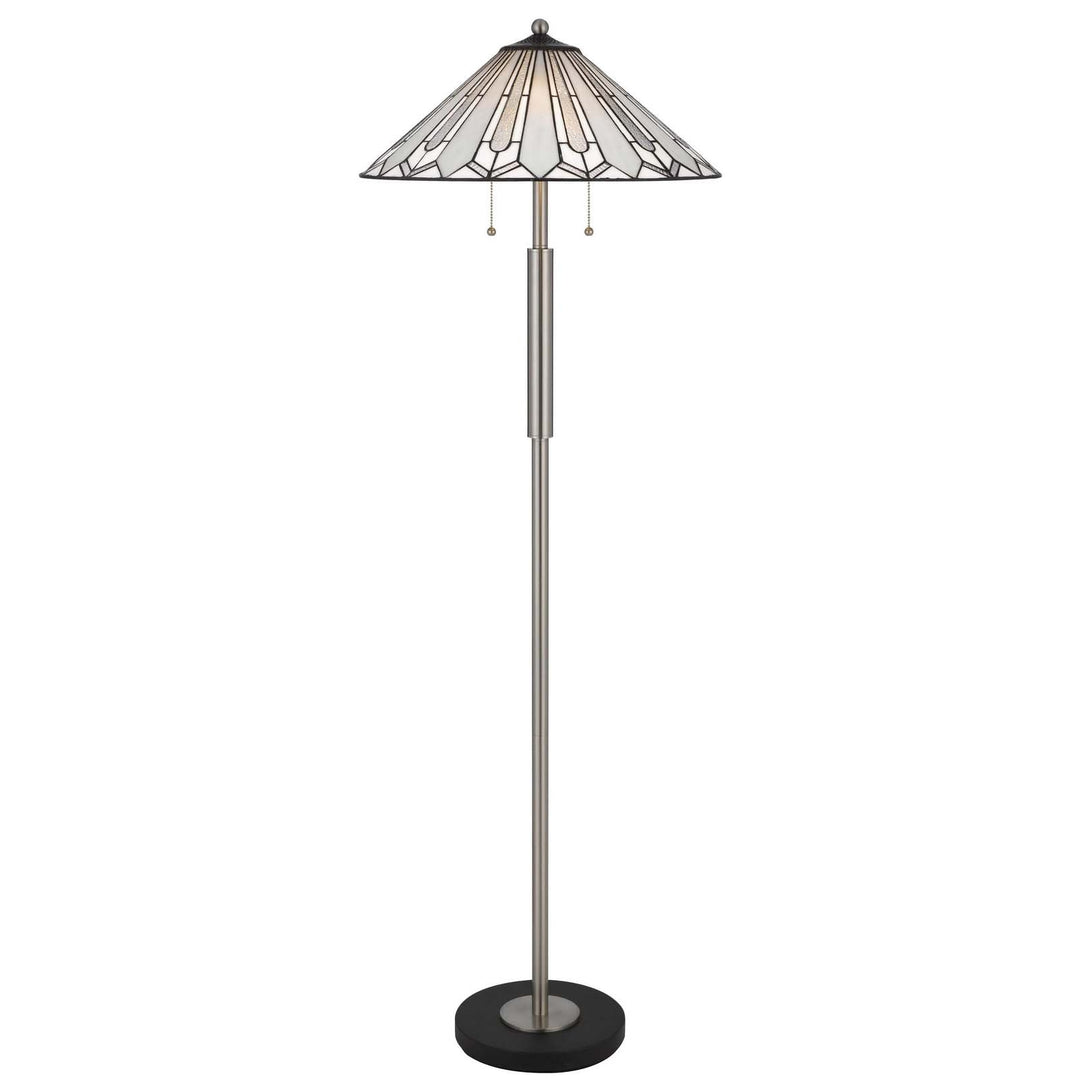 60W X 2 MUIRFIELD TIFFANY FLOOR LAMP Cal Lighting