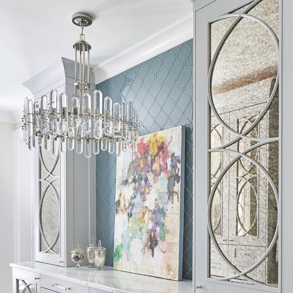 Crystorama Crystorama Bolton 8 Light Polished Nickel Chandelier