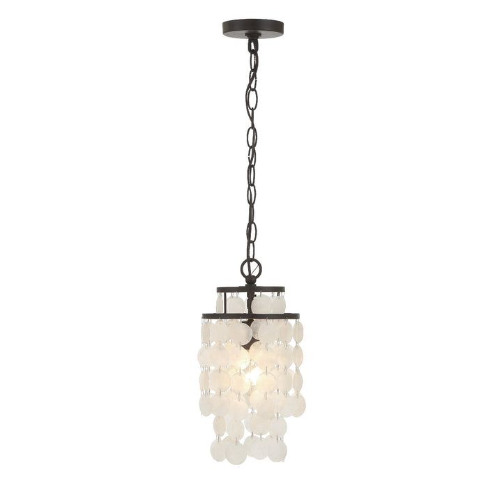 Brielle 1 Light Dark Bronze Mini Pendant Crystorama