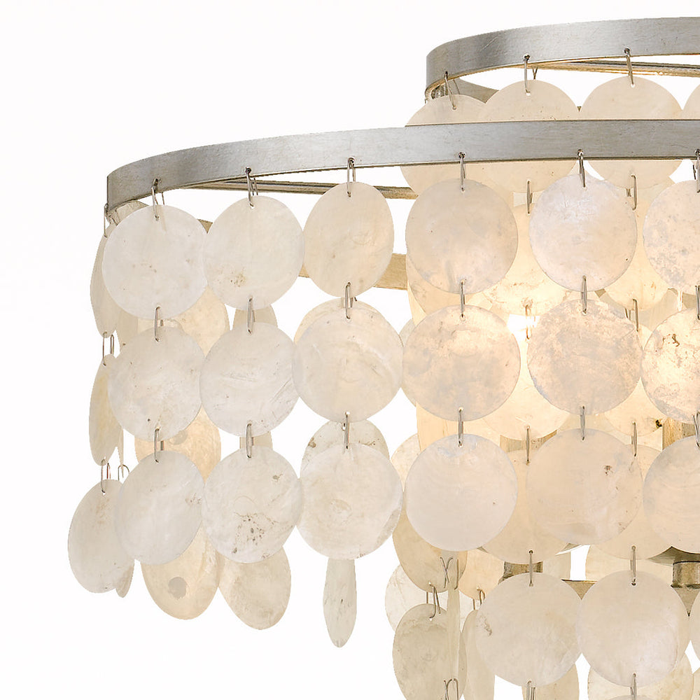 Crystorama Crystorama Brielle 6 Light Antique Silver Linear Chandelier