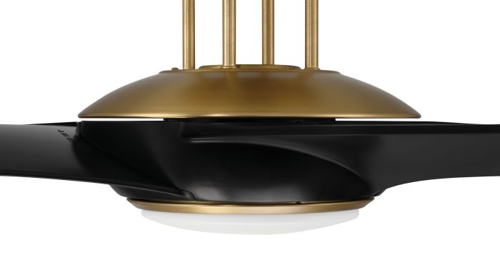 ##Antique Hardware## 54" Cam in Flat Black/Satin Brass w/ Flat Black Blades