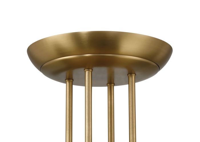 ##Antique Hardware## 54" Cam in Flat Black/Satin Brass w/ Flat Black Blades