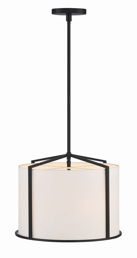 Crystorama Crystorama Carlyn 4 Light Black Mini Chandelier