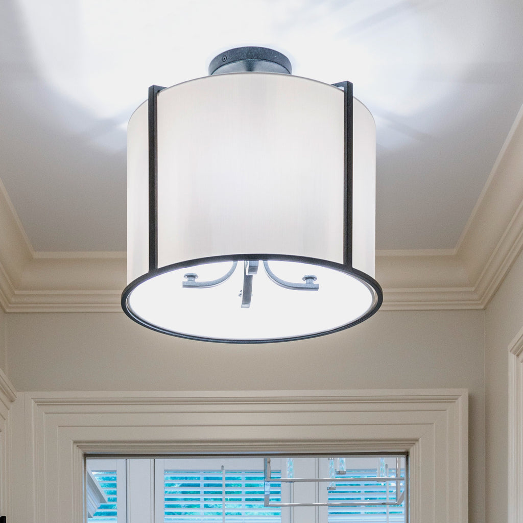Crystorama Crystorama Carlyn 4 Light Black Mini Chandelier