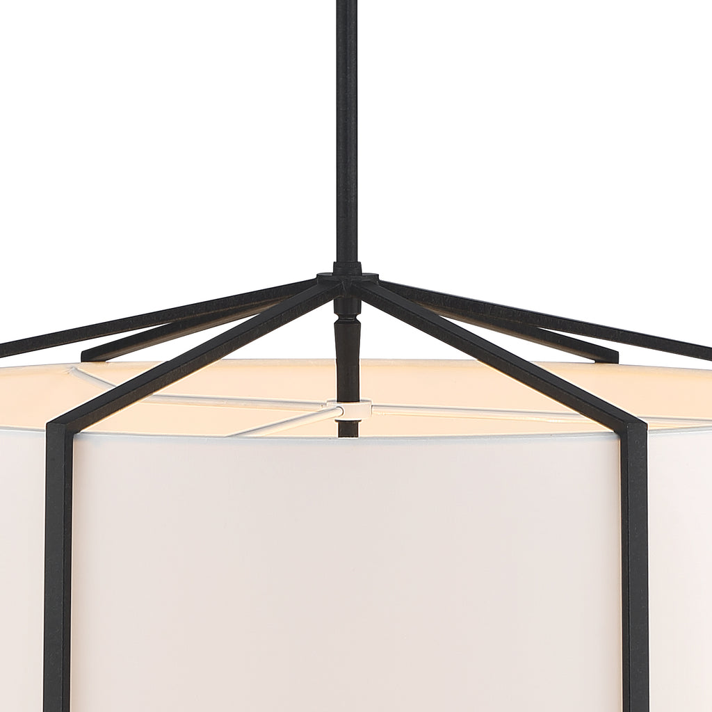 Crystorama Crystorama Carlyn 6 Light Black Chandelier