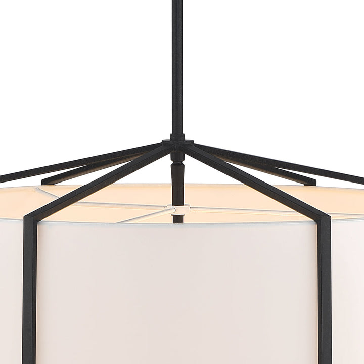 Crystorama Crystorama Carlyn 6 Light Black Chandelier