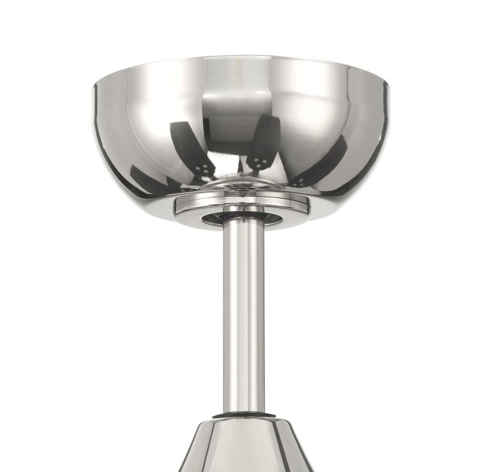 ##Antique Hardware## 52" Chandler in Polished Nickel w/ Flat Black/Greywood Blades