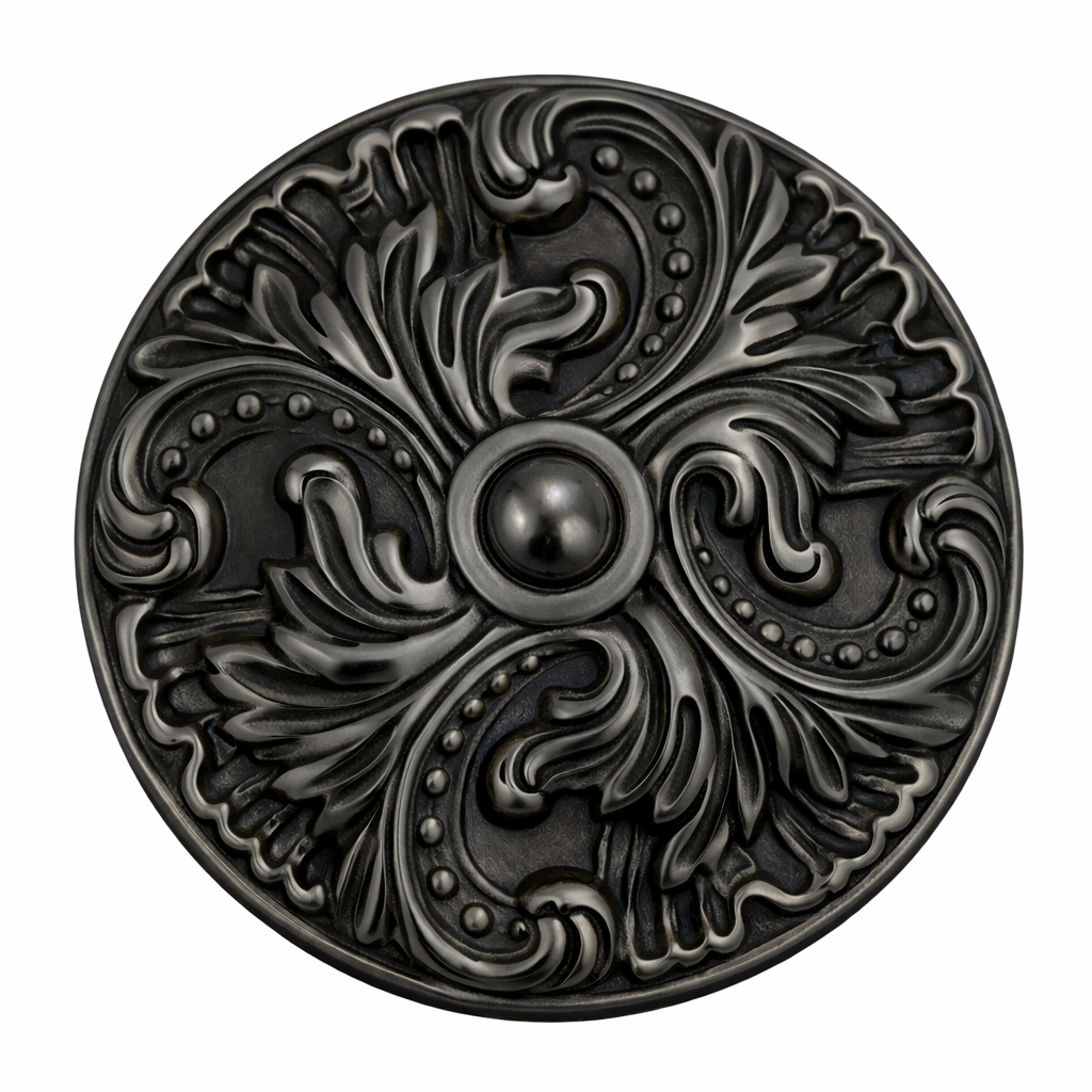 Solid Brass Baroque Curtain Tie Back (Several Finishes Available)