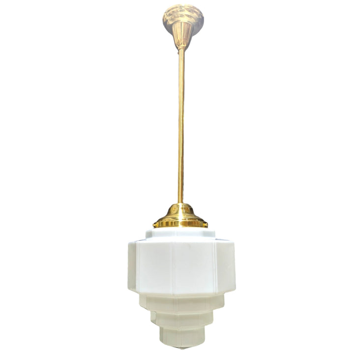 39 1/2 Inch Manhattan Skyscraper Grandeur Style Bar Light (Polished Brass Finish) COPPER MOUNTAIN HARDWARE