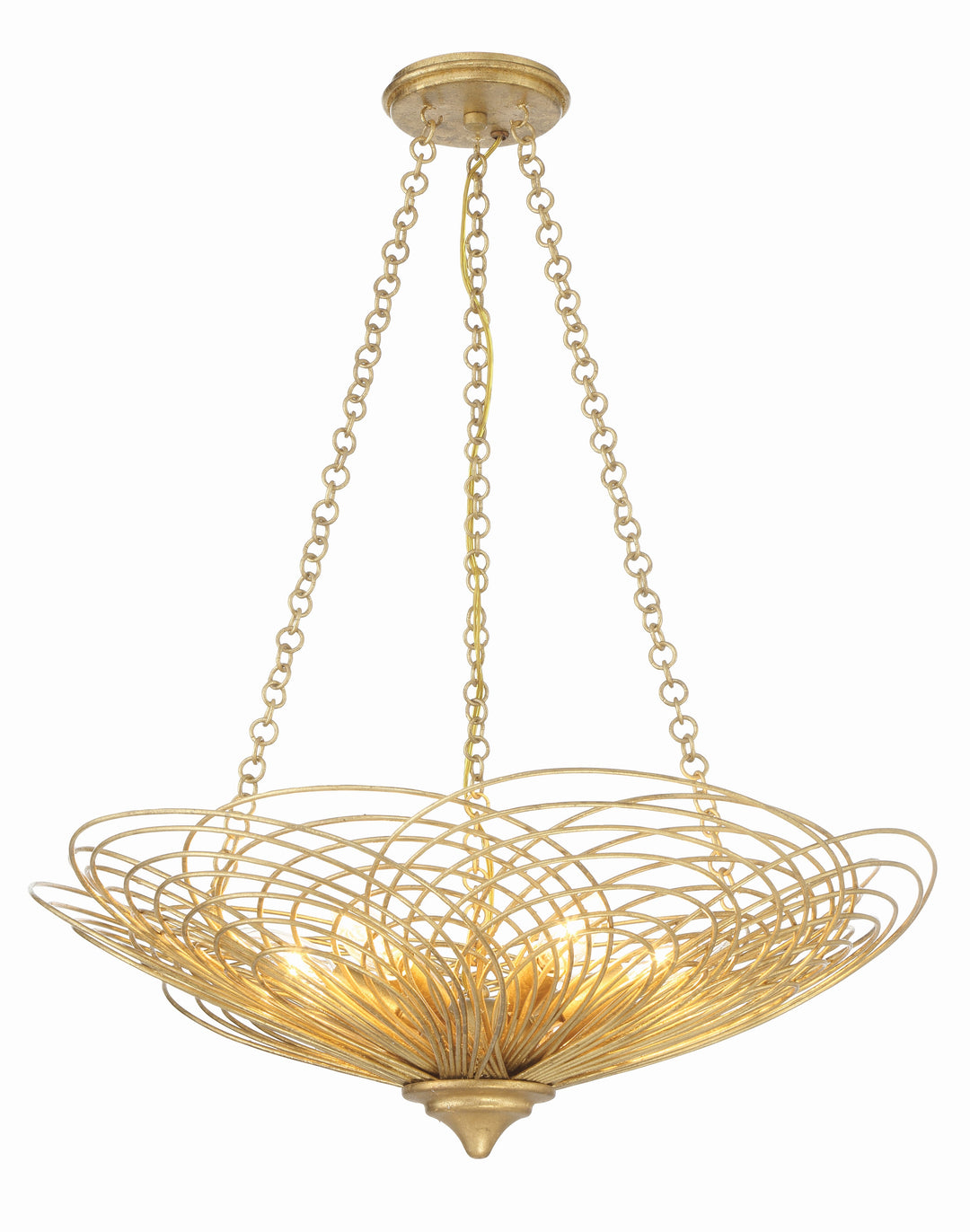 Crystorama Crystorama Doral 6 Light Renaissance Gold Chandelier
