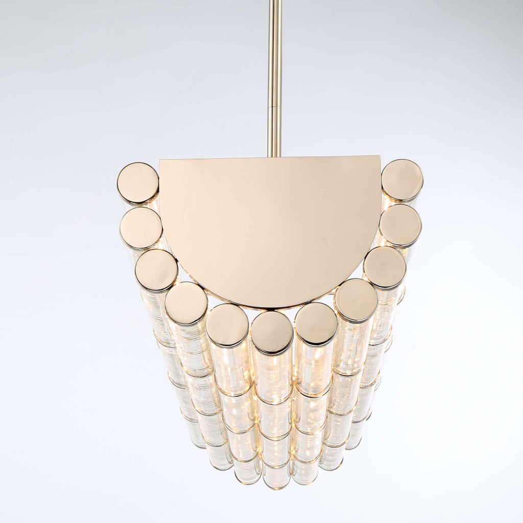 Crystorama Crystorama Libby Langdon Elliot 6 Light Polished Nickel Linear Chandelier