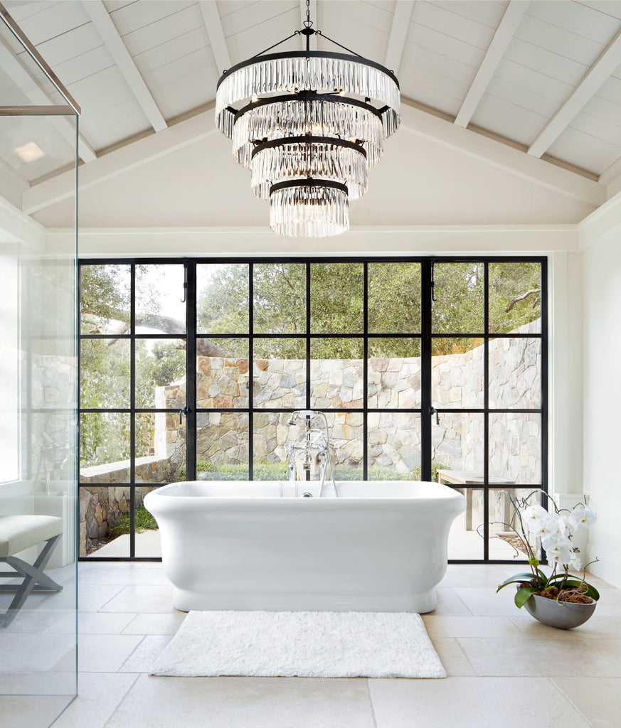 Crystorama Crystorama Emory 22 Light Black Forged Chandelier