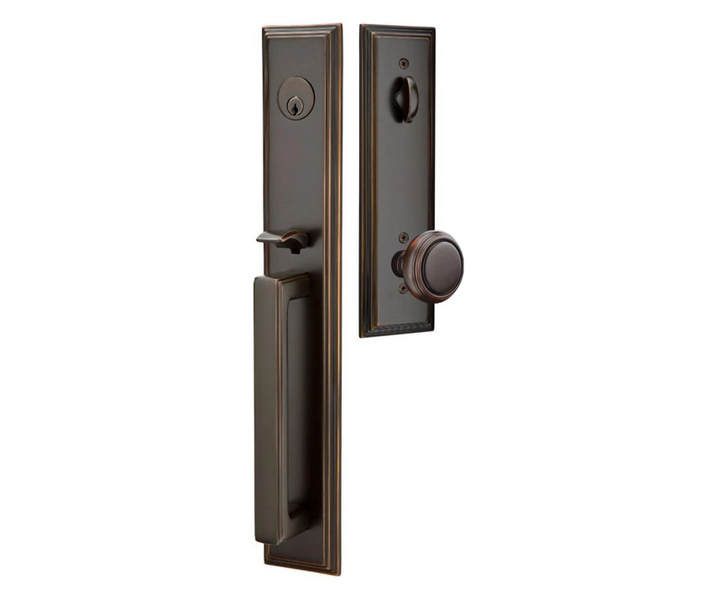 Solid Brass Melrose Style Entryway Set (Several Finishes Available)