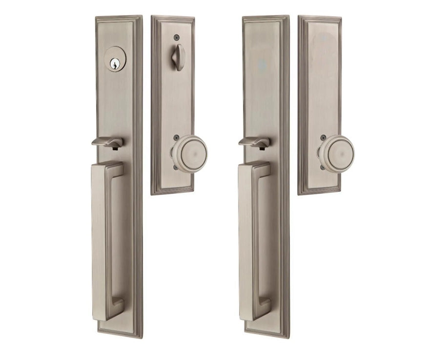 Solid Brass Melrose Style Entryway Set (Several Finishes Available)