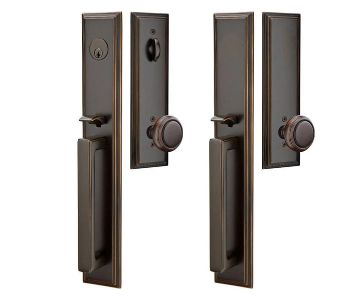 Solid Brass Melrose Style Entryway Set (Several Finishes Available)