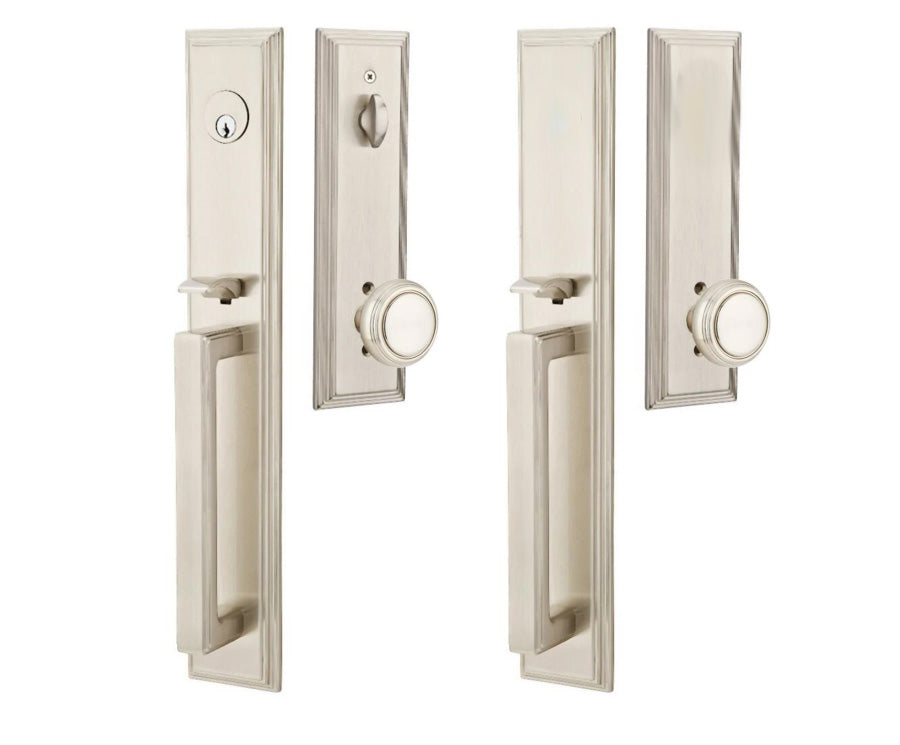 Solid Brass Melrose Style Entryway Set (Several Finishes Available)