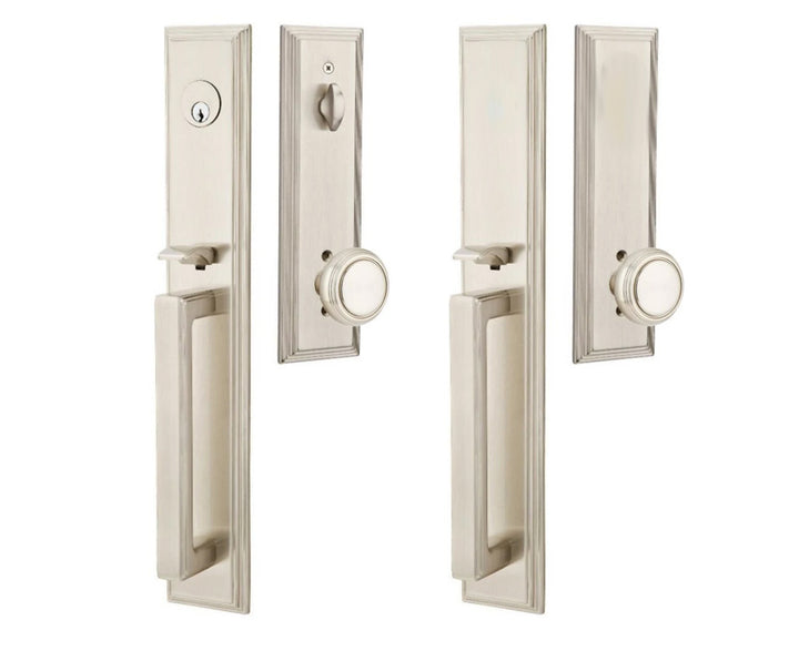 Solid Brass Melrose Style Entryway Set (Several Finishes Available)