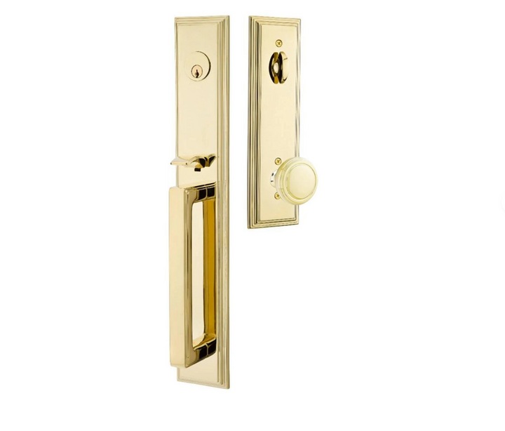 Solid Brass Melrose Style Entryway Set (Several Finishes Available)