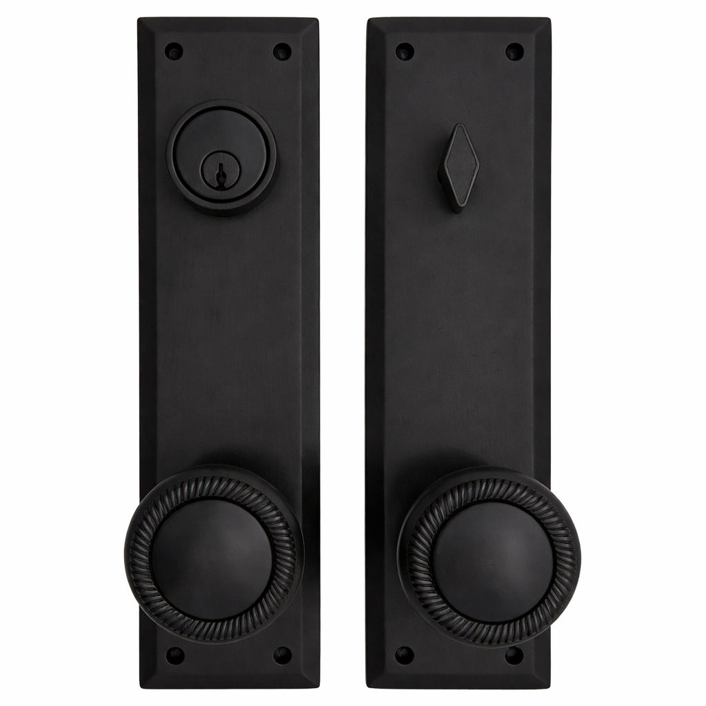 Quaker Style Single-Door Deadbolt Entryway Set (Several Finish Options)