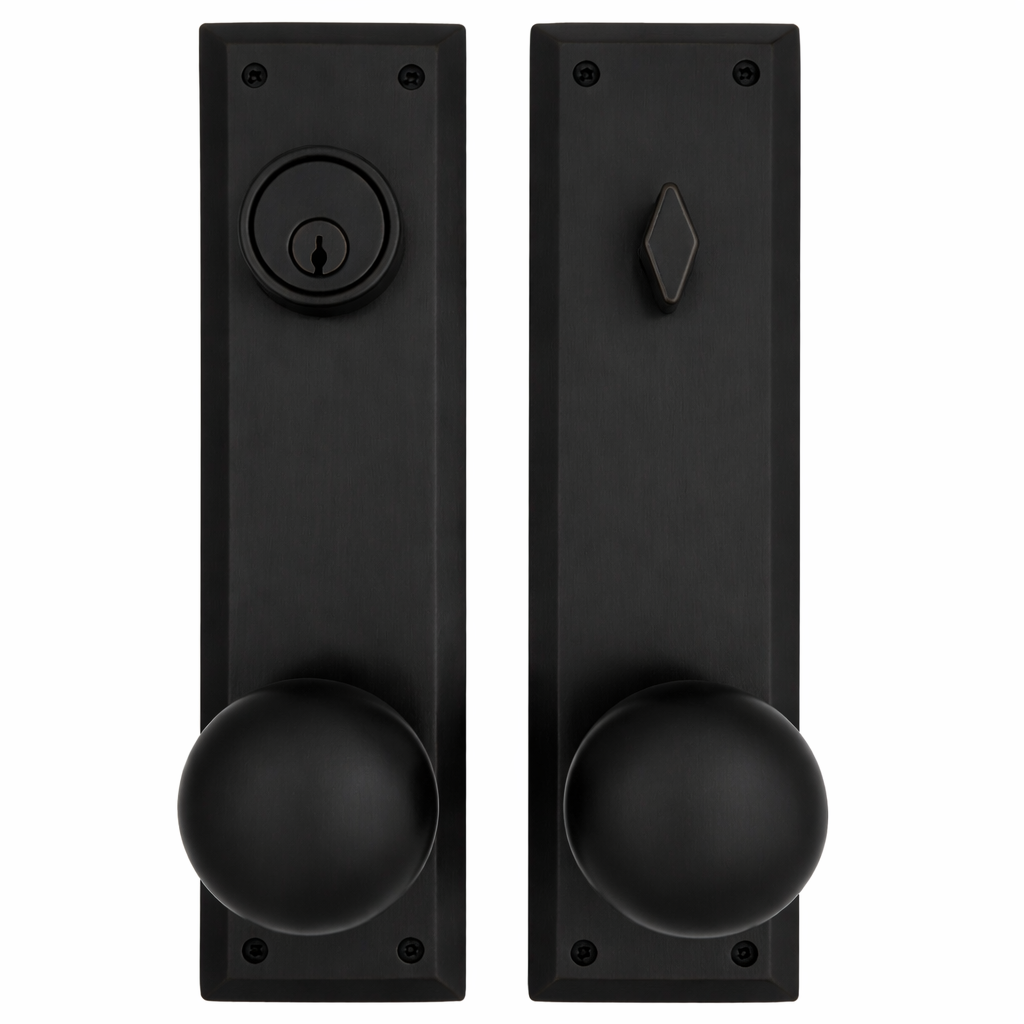 Quaker Style Single-Door Deadbolt Entryway Set (Several Finish Options)