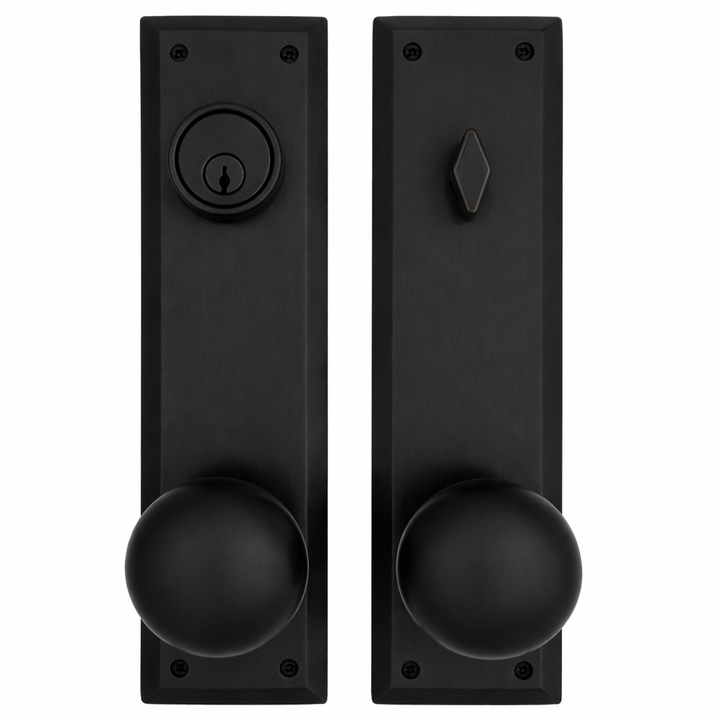 Quaker Style Single-Door Deadbolt Entryway Set (Several Finish Options)