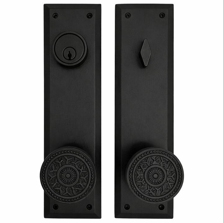 Quaker Style Single-Door Deadbolt Entryway Set (Several Finish Options)