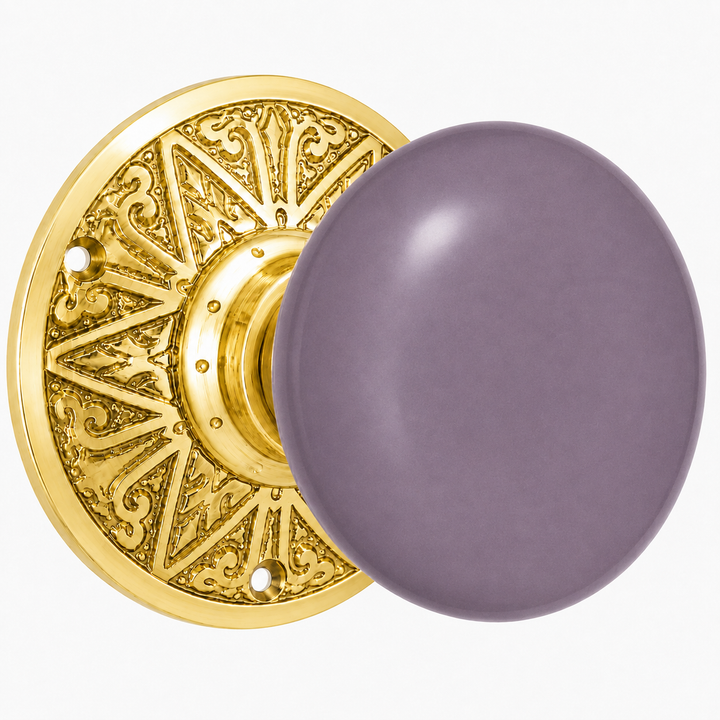 Lancaster Door Set With Grey Porcelain Knob