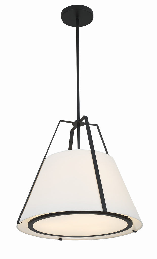 Crystorama Crystorama Fulton 3 Light Black Chandelier