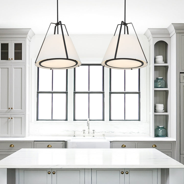 Crystorama Crystorama Fulton 3 Light Black Chandelier