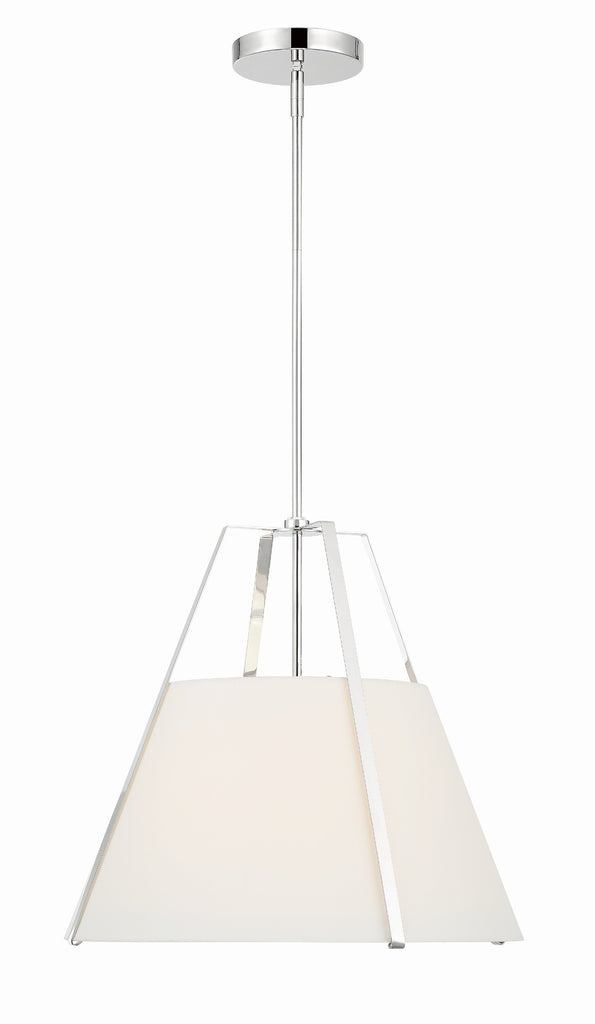 Crystorama Crystorama Fulton 3 Light Polished Nickel Chandelier